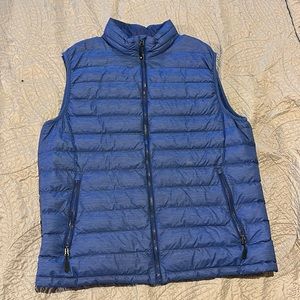 Down Blue Puffy Vest